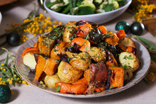 Load image into Gallery viewer, Glazed Roast Vegetables with Lemon and Garlic Dressing