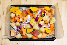 Load image into Gallery viewer, Glazed Roast Vegetables with Lemon and Garlic Dressing