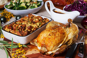 A Roast Chicken Lunch (or Dinner) suitable for 6 people