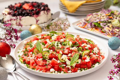 Festive Watermelon Fetta & Mint Salad