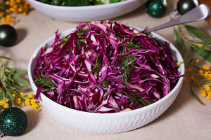 Red Cabbage, Apple and Cider Slaw