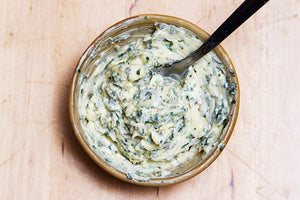 Hand Selected WA Greens with Herb Butter and Almond
